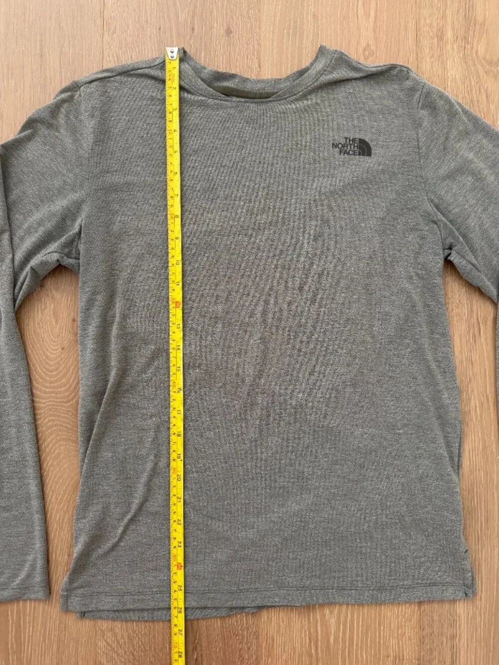 The North Face Shirt Men Small Wander Long Sleeve Taupe Green Heather NF0A53BR
